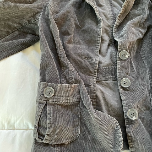 St. Johns Bay Women’s Dark Grey Corduroy Jacket - Picture 7 of 8